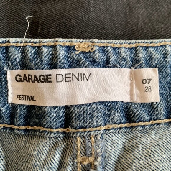 Distressed Denim Festival Shorts - Picture 4 of 5